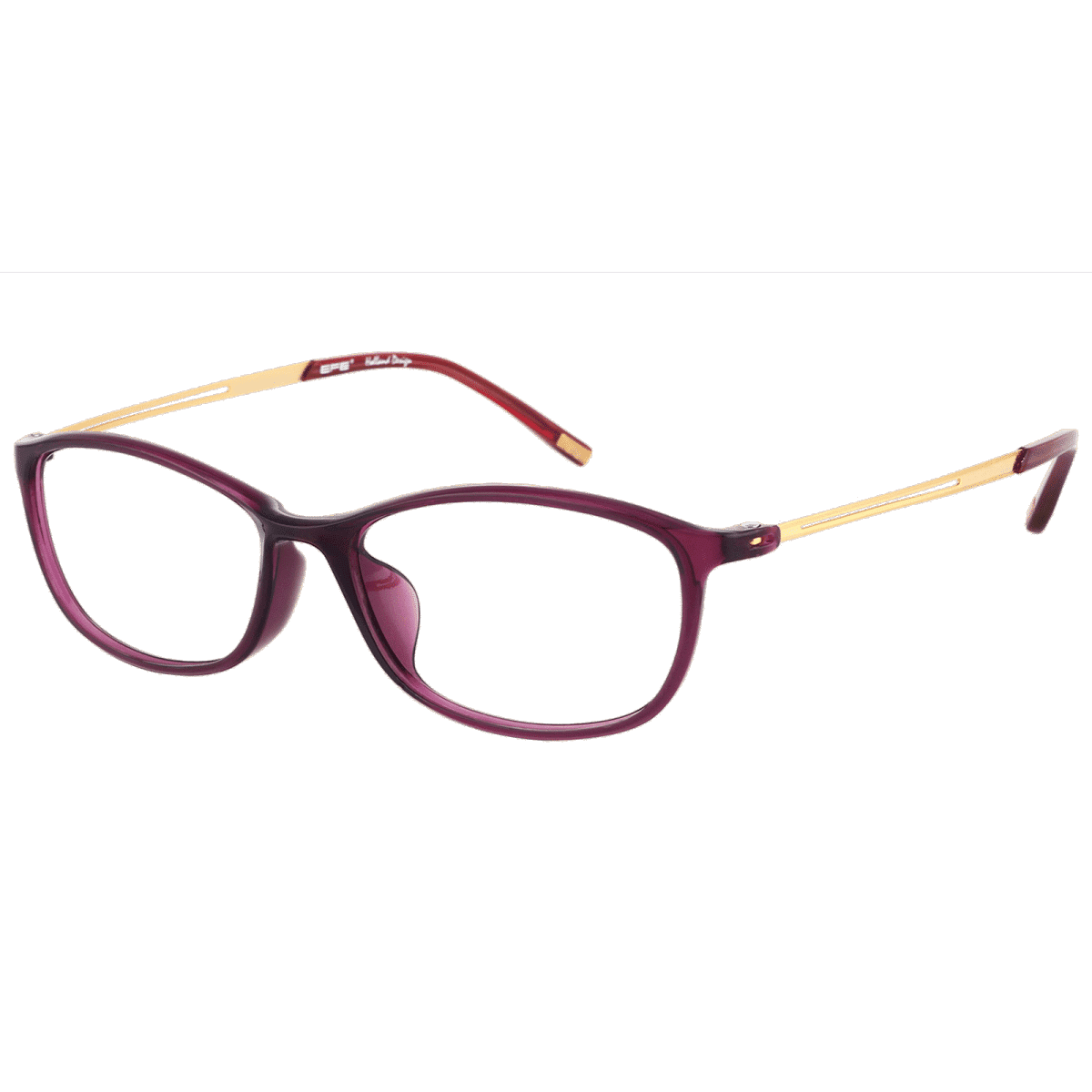 Pindar - Oval Purple Reading Glasses for Women